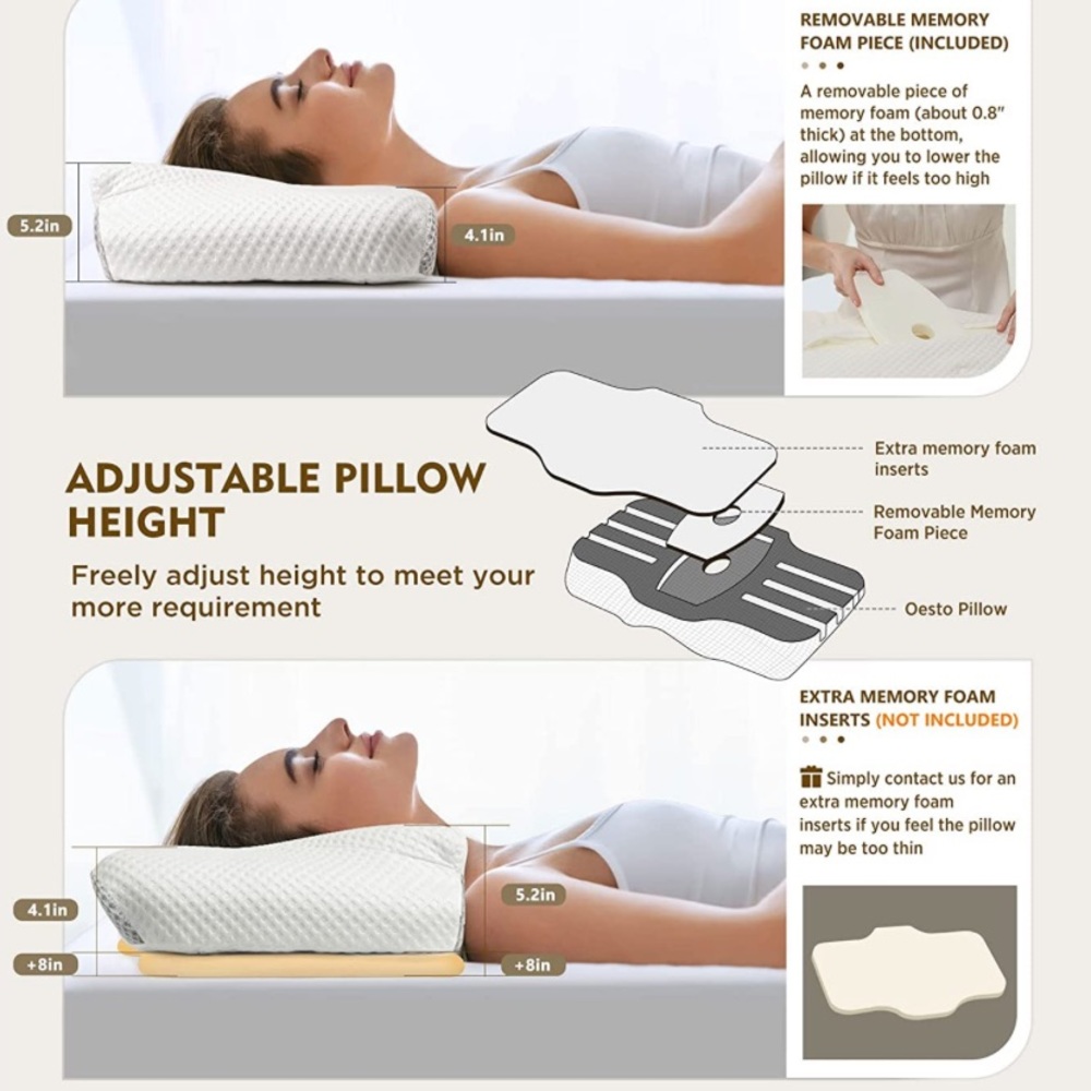 Osteo cervical memory foam pillow - Picture 4 of 12